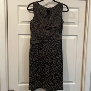 Anne Klein leopard print shift dress